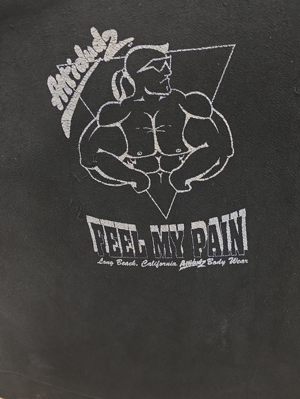 Feel My Pain Graphic Muscle Tee - Black
